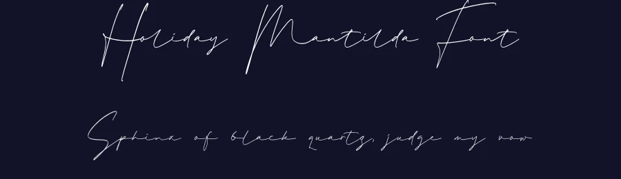 Holiday Mantilda Font by perspectype — Script Handwritten Font — thumbnail 2