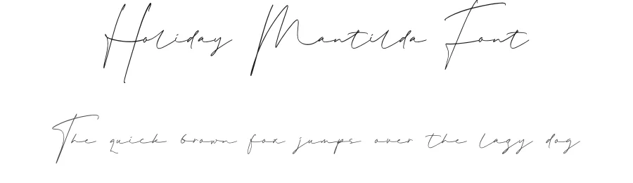 Holiday Mantilda Font by perspectype — Script Handwritten Font