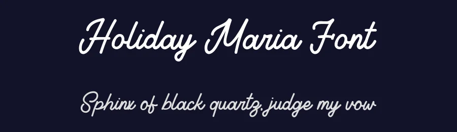Holiday Maria Font by Salamahtype — Script Handwritten Font — thumbnail 2