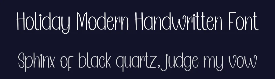 Holiday Modern Handwritten Font by inermediaSTUDIO — Display Font — thumbnail 2