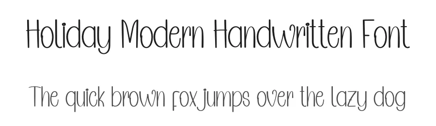 Holiday Modern Handwritten Font by inermediaSTUDIO — Display Font