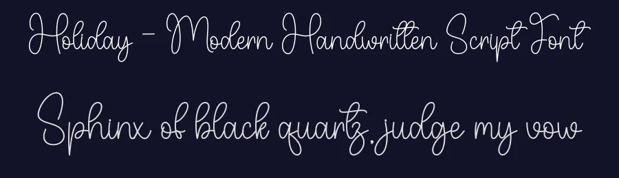 Holiday – Modern Handwritten Script Font by andikastudio — Script Handwritten Font — thumbnail 2