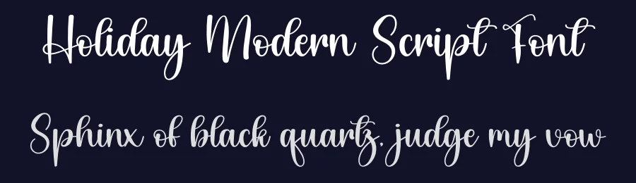 Holiday Modern Script Font by creativeletter — Script Handwritten Font — thumbnail 2