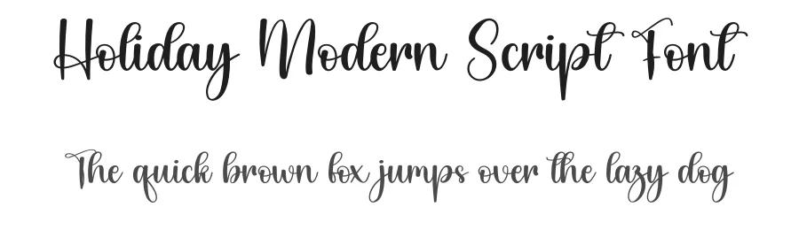 Holiday Modern Script Font by creativeletter — Script Handwritten Font