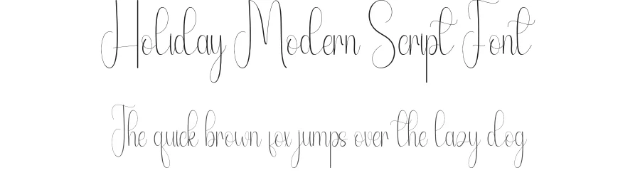 Holiday Modern Script Font by andikastudio — Script Handwritten Font