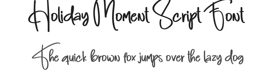 Holiday Moment Script Font by creativeletter — Script Handwritten Font