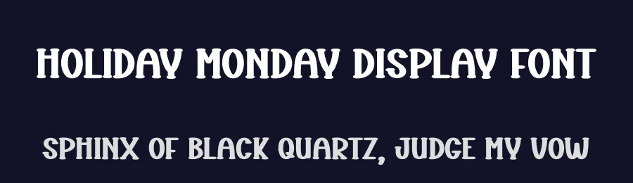 Holiday Monday Display Font by creativeletter — Script Handwritten Font — thumbnail 2
