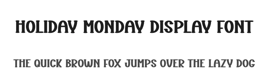 Holiday Monday Display Font by creativeletter — Script Handwritten Font