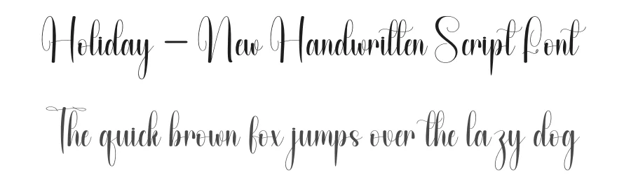 Holiday – New Handwritten Script Font by andikastudio — Script Handwritten Font