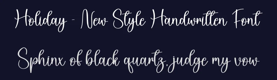 Holiday – New Style Handwritten Font by creativeletter — Script Handwritten Font — thumbnail 2