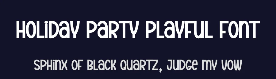 Holiday Party Playful Font by creativeletter — Display Font — thumbnail 2