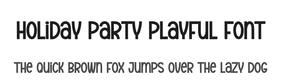Holiday Party Playful Font by creativeletter — Display Font