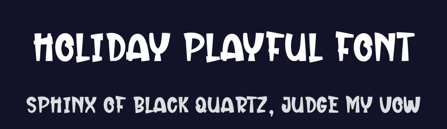 Holiday Playful Font by andikastudio — Display Font — thumbnail 2