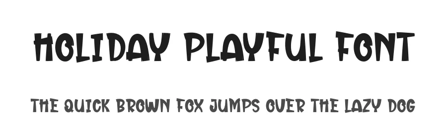 Holiday Playful Font by andikastudio — Display Font