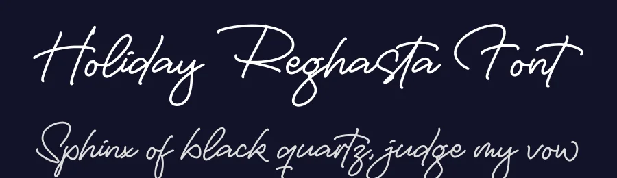 Holiday Reghasta Font by perspectype — Script Handwritten Font — thumbnail 2