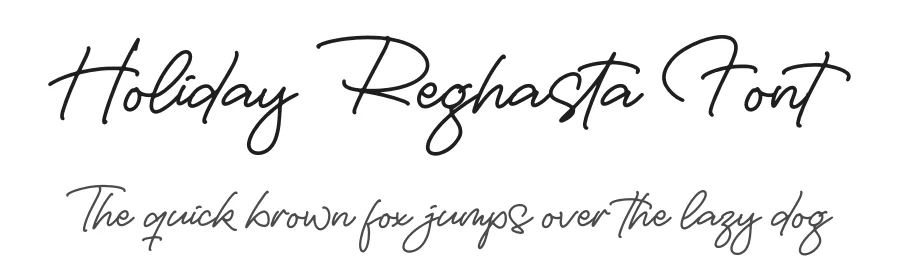 Holiday Reghasta Font by perspectype — Script Handwritten Font