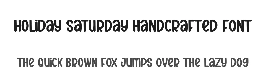 Holiday Saturday Handcrafted Font by creativeletter — Display Font