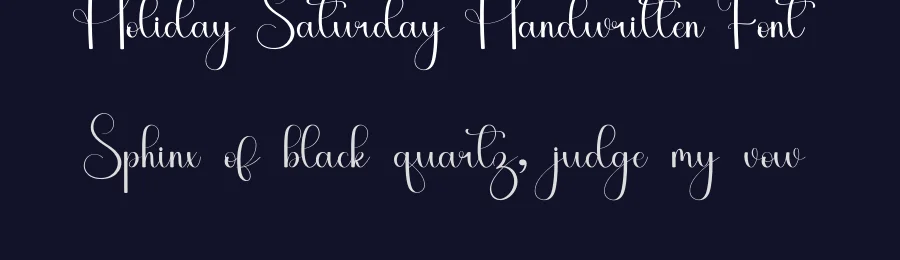 Holiday Saturday Handwritten Font by inermediaSTUDIO — Script Handwritten Font — thumbnail 2
