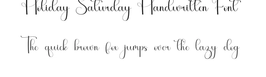 Holiday Saturday Handwritten Font by inermediaSTUDIO — Script Handwritten Font