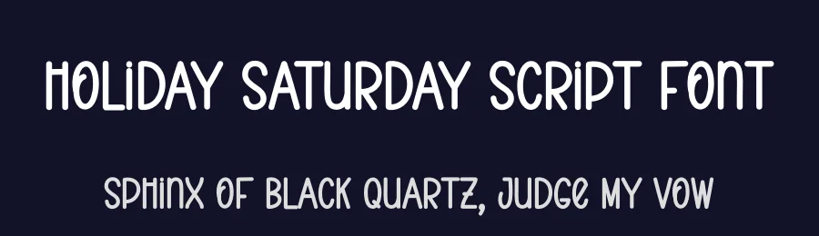 Holiday Saturday Script Font by andikastudio — Display Font — thumbnail 2