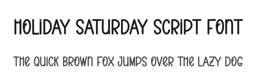 Holiday Saturday Script Font by andikastudio — Display Font