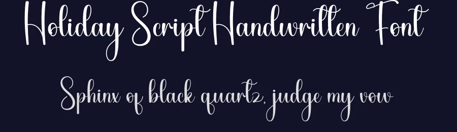 Holiday Script Handwritten Font by andikastudio — Script Handwritten Font — thumbnail 2