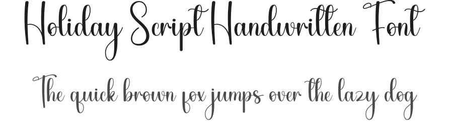 Holiday Script Handwritten Font by andikastudio — Script Handwritten Font