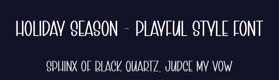 Holiday Season – Playful Style Font by andikastudio — Display Font — thumbnail 2