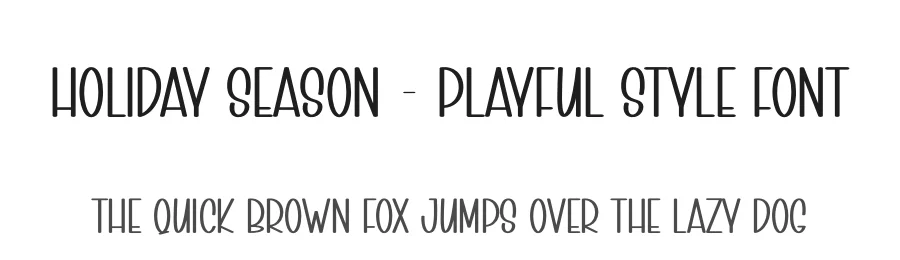 Holiday Season – Playful Style Font by andikastudio — Display Font
