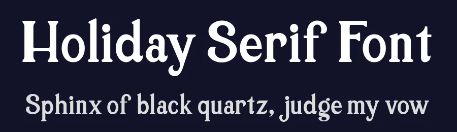 Holiday Serif Font by Aldi Wangsadipa — Serif Font — thumbnail 2