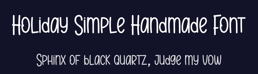 Holiday Simple Handmade Font by andikastudio — Display Font — thumbnail 2