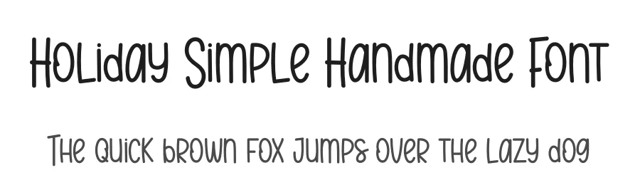 Holiday Simple Handmade Font by andikastudio — Display Font