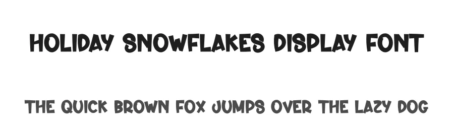 Holiday Snowflakes Display Font by creativeletter — Display Font