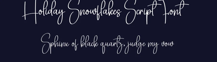 Holiday Snowflakes Script Font by andikastudio — Script Handwritten Font — thumbnail 2