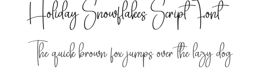 Holiday Snowflakes Script Font by andikastudio — Script Handwritten Font