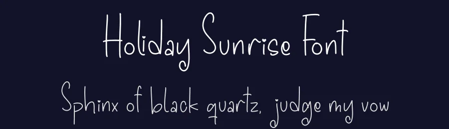 Holiday Sunrise Font by letterfabric — Display Font — thumbnail 2