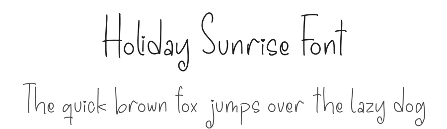 Holiday Sunrise Font by letterfabric — Display Font