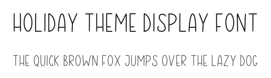 Holiday Theme Display Font by Craftedtype — Decorative Font