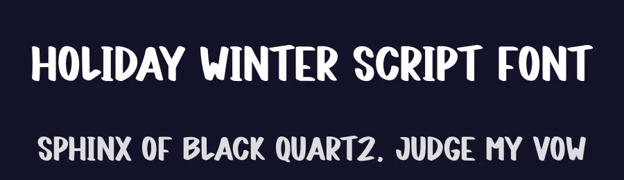 Holiday Winter Script Font by creativeletter — Display Font — thumbnail 2