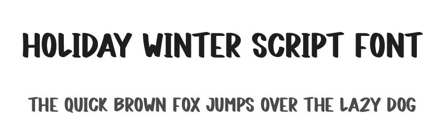 Holiday Winter Script Font by creativeletter — Display Font