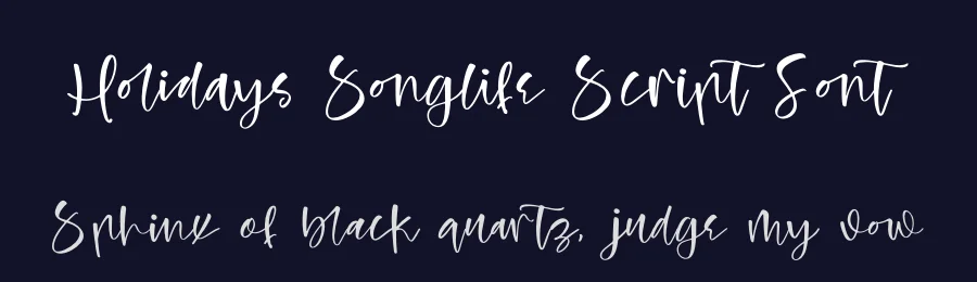 Holidays Songlife Script Font by stylishtype.co — Script Handwritten Font — thumbnail 2