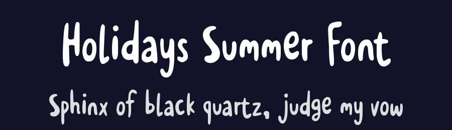 Holidays Summer Font by futuristypestudio — Display Font — thumbnail 2