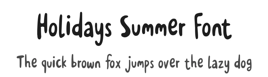 Holidays Summer Font by futuristypestudio — Display Font