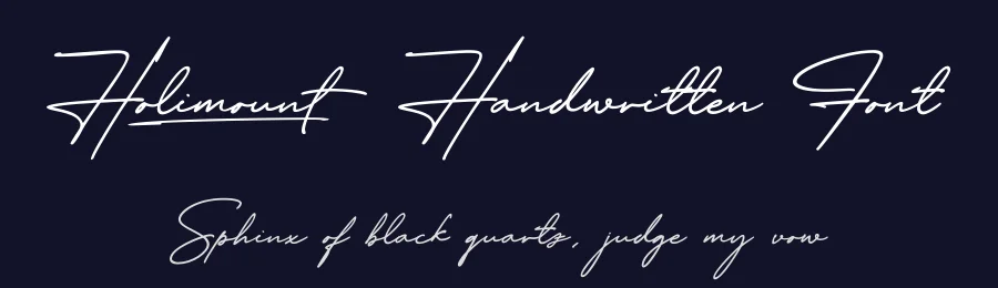 Holimount Handwritten Font by 38.lineart — Script Handwritten Font — thumbnail 2