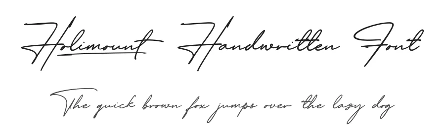 Holimount Handwritten Font by 38.lineart — Script Handwritten Font