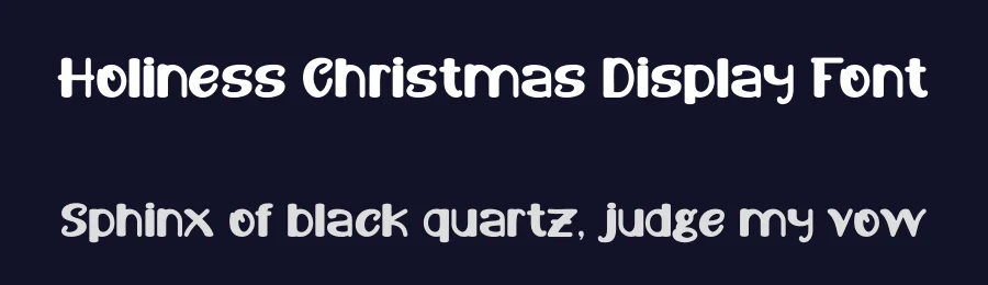 Holiness Christmas Display Font by Maiko Hatta — Display Font — thumbnail 2