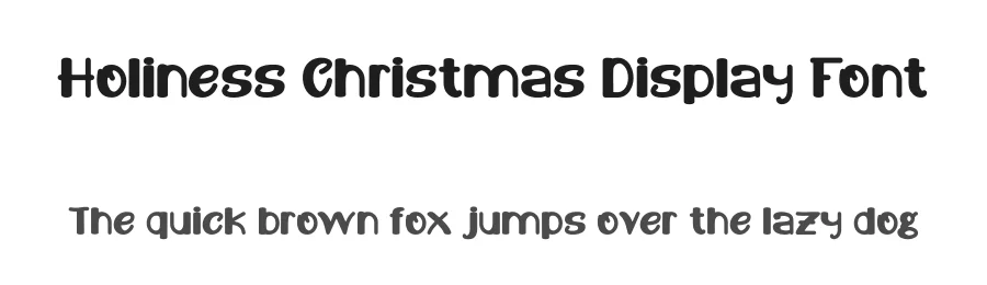 Holiness Christmas Display Font by Maiko Hatta — Display Font