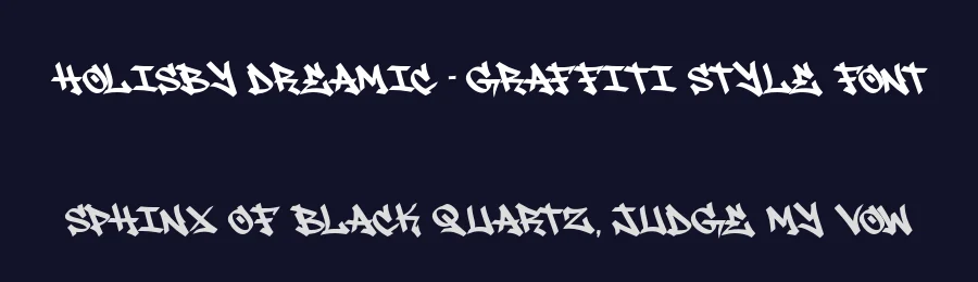 Holisby Dreamic – Graffiti Style Font by majelis art — Decorative Font — thumbnail 2
