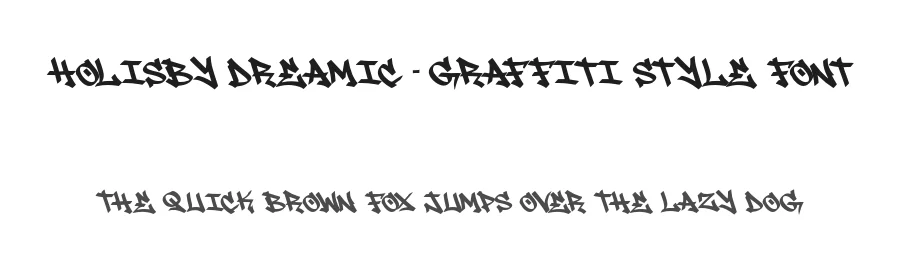 Holisby Dreamic – Graffiti Style Font by majelis art — Decorative Font