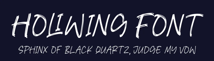 Holiwing Font by letterfabric — Script Handwritten Font — thumbnail 2